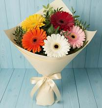 Букет цветов из:  Герберы в Железногорске