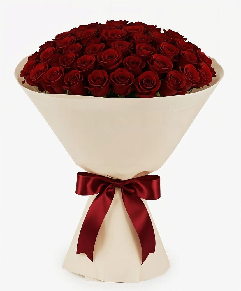 Букет 101 Бордовая роза Блэк Бакарра в Железногорске