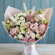 Букет цветов из:  Альстромерии и Розы в Железногорске