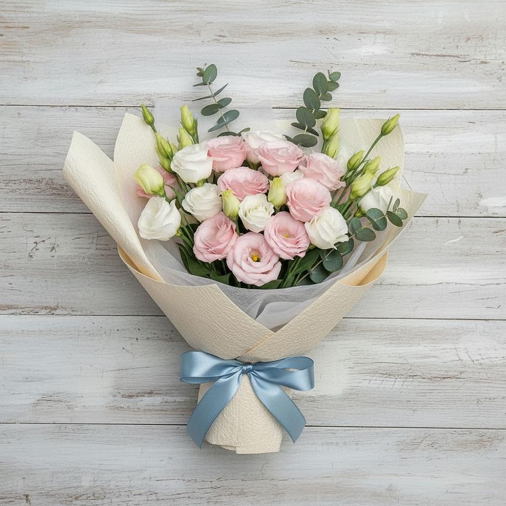 Букет цветов из: Лизиантусы в Железногорске